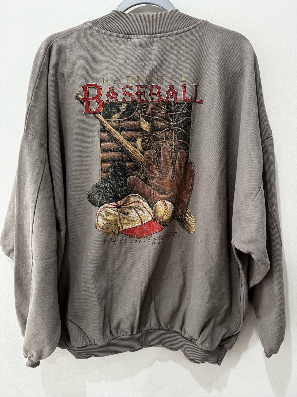 Vtg Baseball Hall of Fame Jacket Size Large Cooperstown NY Sportswear MLB